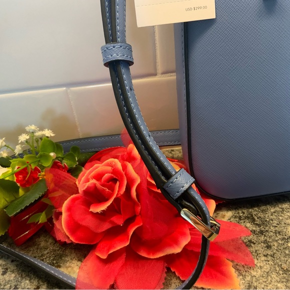 🔥NWT Kate Spade🔥crossbody Sadie in fresh blue spring color. Saffiano leather. - Picture 7 of 13